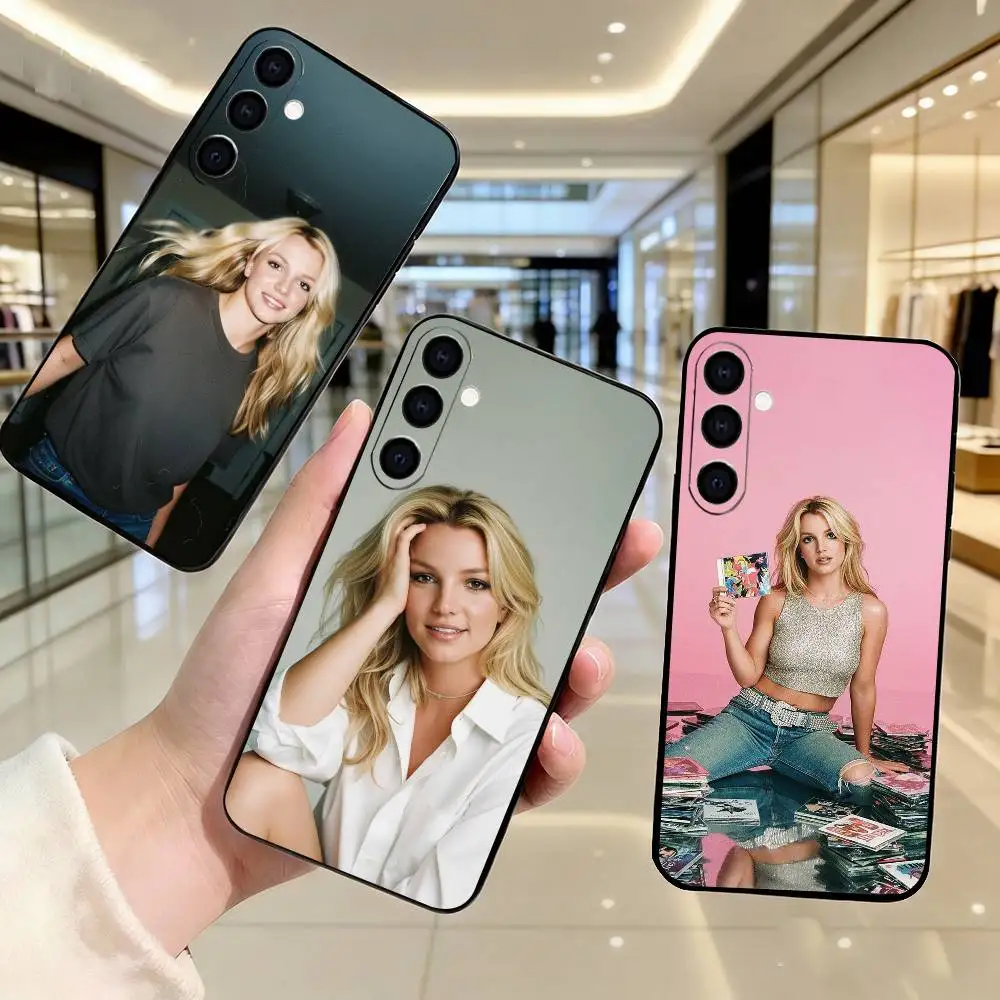 B-Britney Spears   Phone Case Black Silicone Soft For Samsung Galaxy A73,A72,A71,A70,A53,A52,A51
