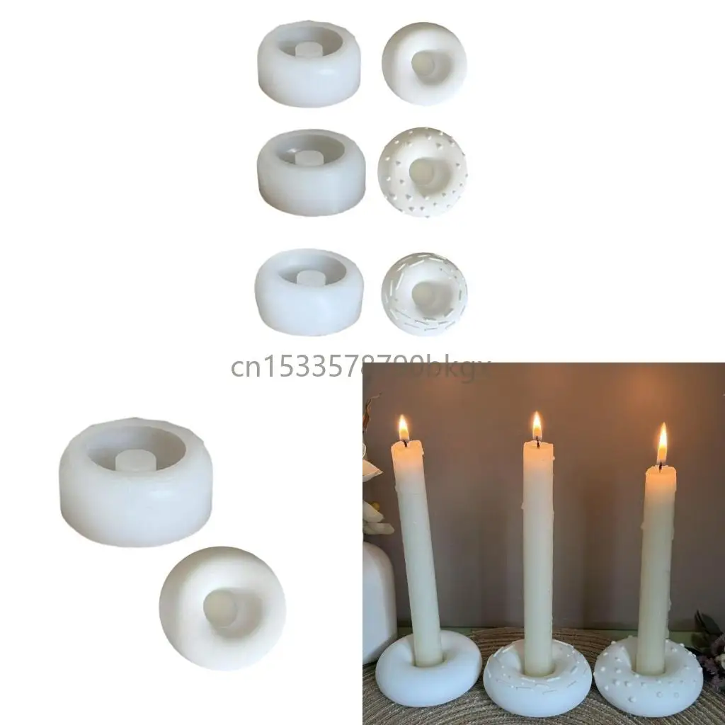 

Reusable Silicone Round Stand Mold Flexible Tool For Handmade Creations J78E