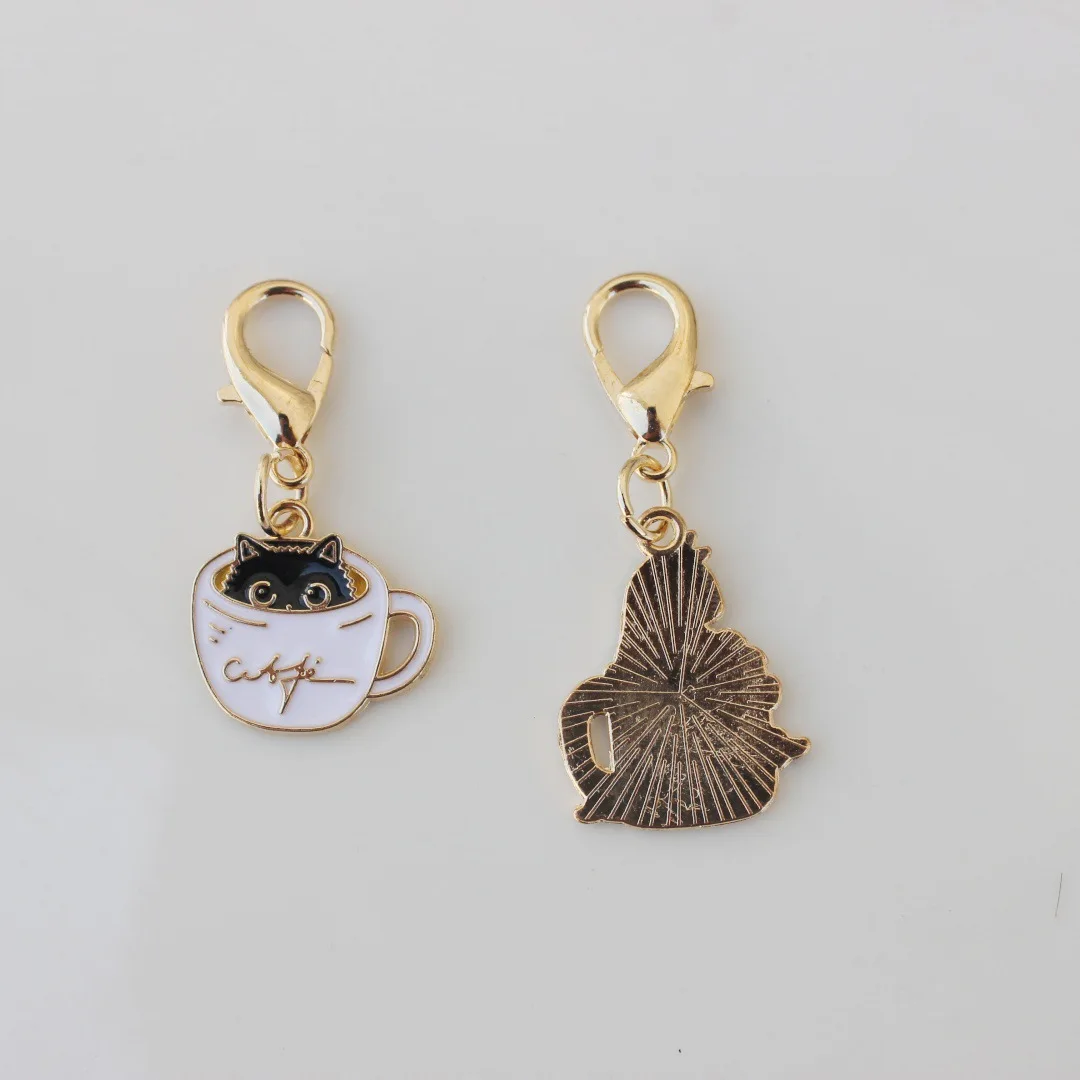 Fashion Coffee Cup Design Keychain USB Drive Bag Pendant Portable Keyring Trendy Gift for Women Cross-border Hot Sale