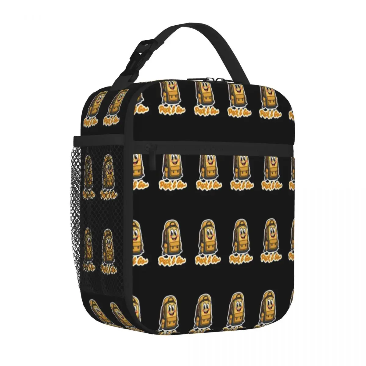 Hot Sale Smiling Backpack Pack Go - Adventure Ready Hiking Bag Polka Dot Waterproof Lunch Bag Road Trip Nylon Lunch Bag