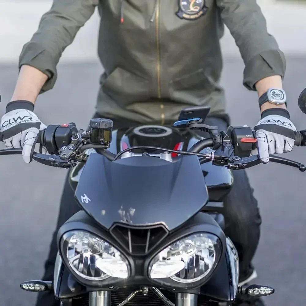 Motorrad-Lenkerhalterung, Universelle Fahrrad-Handyhalterung, MTB-Handyhalterung, Abnehmbar & Universell 360° Drehbar ° Drehbar – Detail 13