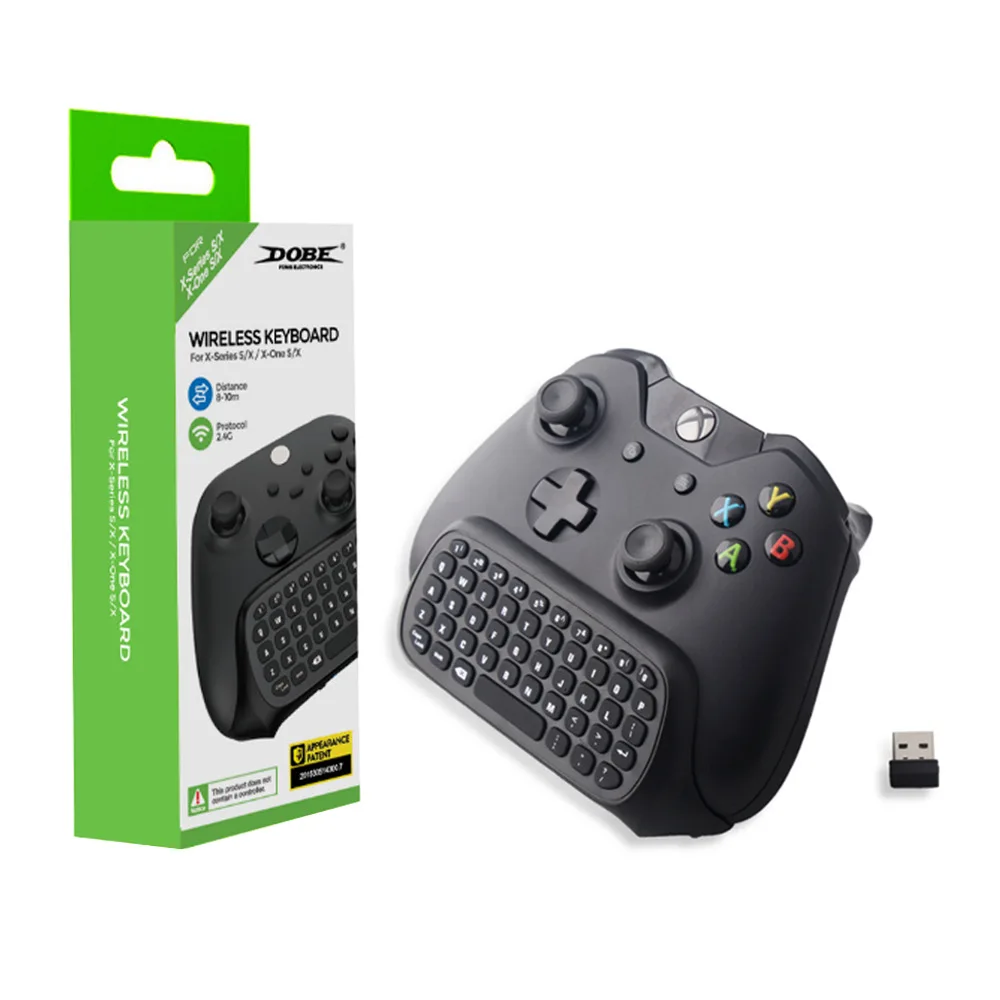 

Wireless Keyboard for Xbox Series X/S Controller 2.4Ghz Mini Keyboard Gaming Chatpad with Audio/Headset Jack for Xbox One/S