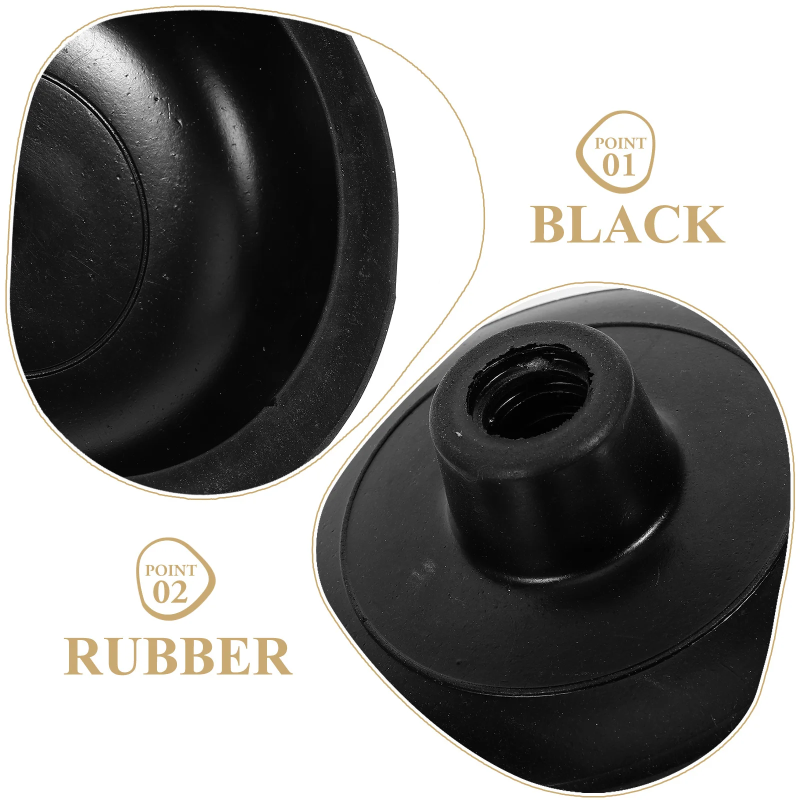 

2pcs Toilet Plunger Heads Replacement Rubber Force Cup For Bathroom Home Use Small Plunger Accessory Household Pipe Unclogging