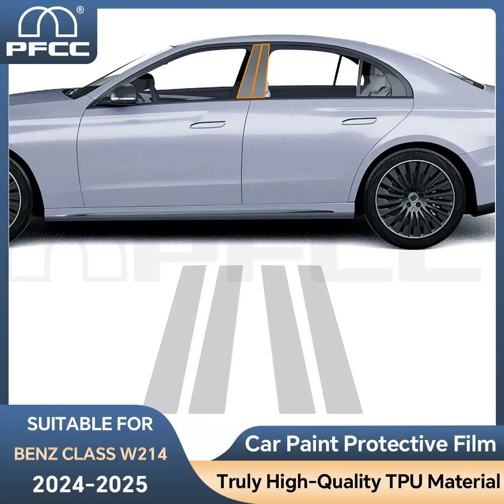 

For Benz E Class W214 2024 2025 Paint Protection Film TPU Car Body Pre-cut Clear Headlight Rearview Anti-scratch Invisible