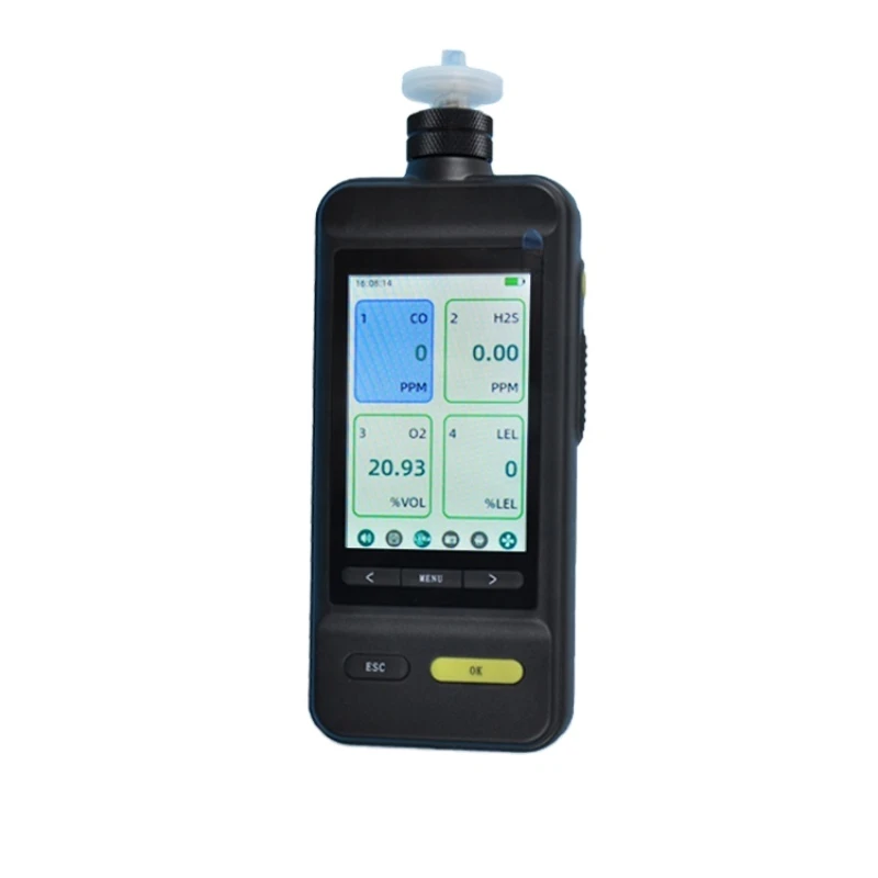 4 in 1 handheld Carbon Monoxide CO Oxygen O2 Hydrogen Sulfide H2S Combustible EX gas measuring device gas purity analyzer