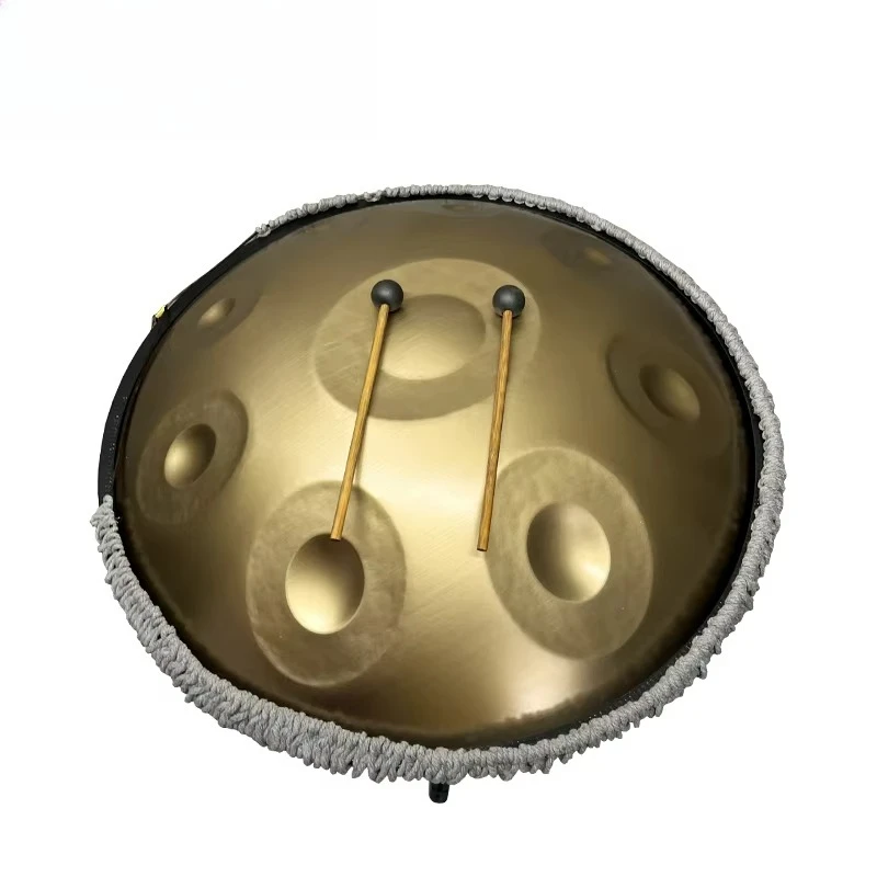 

22-дюймовый стальной барабан для ручного падения с 9 нотами, инструмент для ручного панорама для начинающих с ручной сумкой, подставкой и палочками