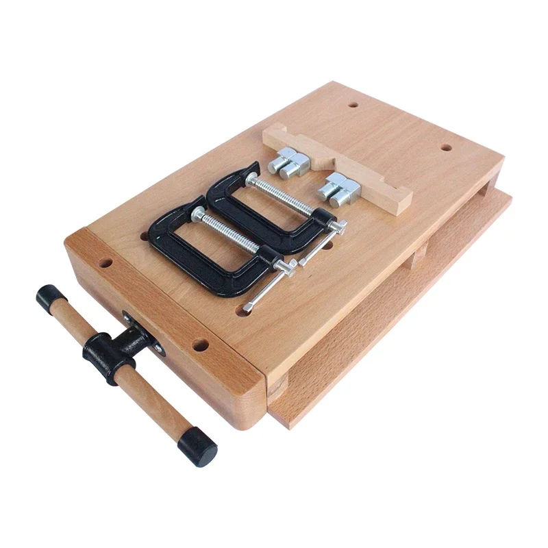 Desktop beech woodworking table Small workbench Handmade solid wood console Multifunctional desktop household tools