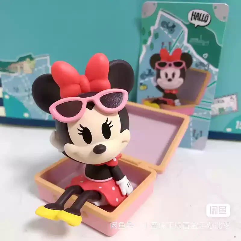 Mickey Mouse Traveling Series Blind Box Collectible Action Figures Includes Goofy Donald Duck Toy Gift for Children