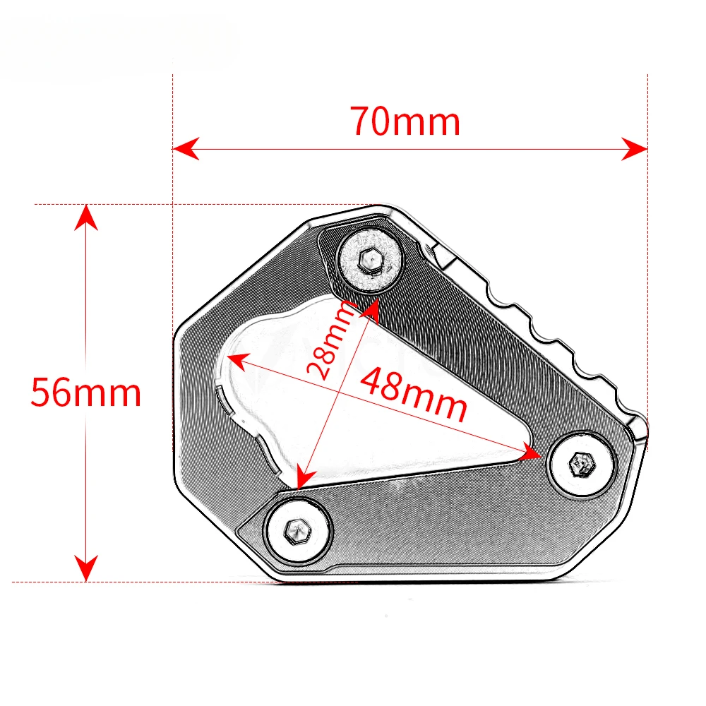For BMW S1000R S1000 R S 1000 R 2021 2022 Motorcycle CNC Kickstand Foot Side Stand Extension Pad Cover Protector - Image 2