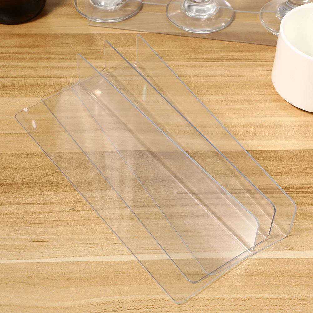 

20pcs L-shaped PVC Separators Plastic Dividers for Retail Shelves Clear Closet Organizers Shoe Dividers Storage
