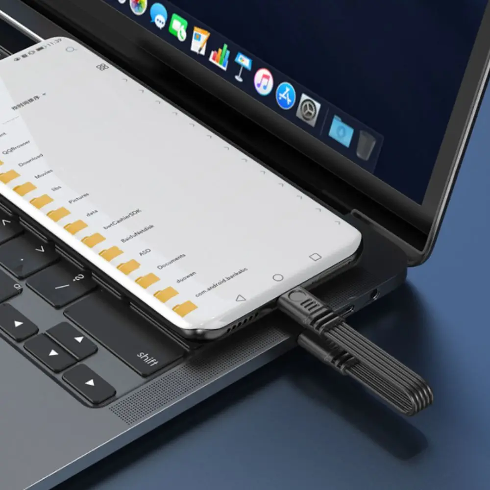 

Type C to Type C USB C Extension Cable 90 Degree 480Mbps Type C Extended Data Line Durable Head 45W Fast Charging