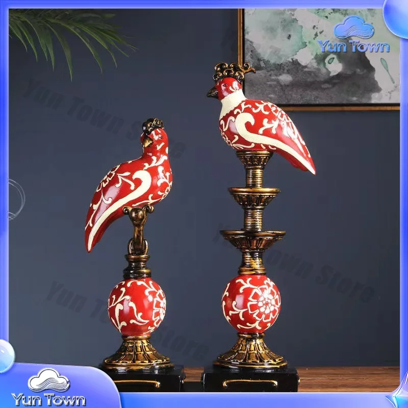 Rich Bird, American Wine Cabinet Decoration Ornament, Classical Creative Soft Decoration, High-end Living Room Fireplace