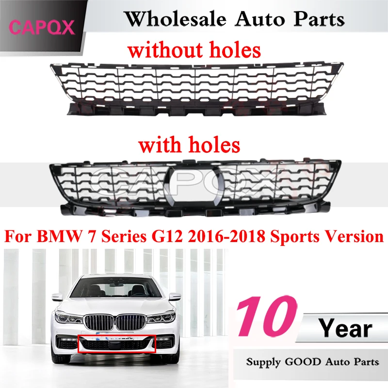 

CAPQX Front Bumper Grill For BMW 7 Series G12 2016-2018 Sports Version Front Bumper Ventilation Grille Air Net