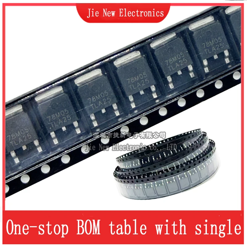 10PCS/50PCS SMD 78M05 TO-252 7805 Current 1A 5V NEW Three-terminal Voltage Regulator