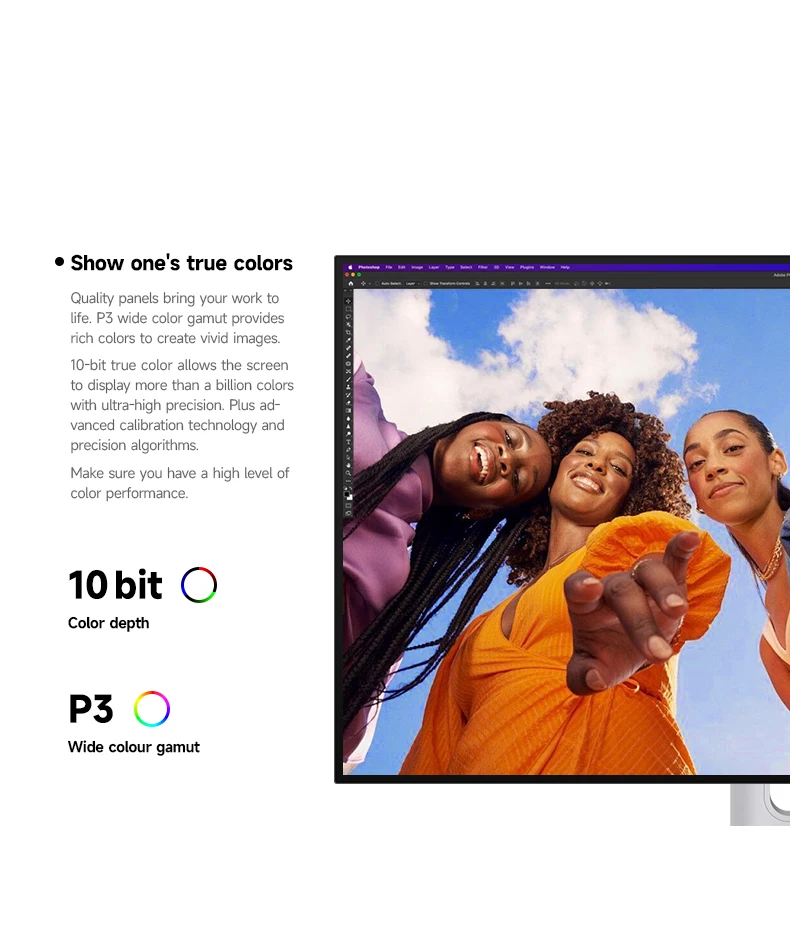 27"4K Nano IPS-monitor 2000:1 sRGB100% 10Bit Professioneel display Ergonomische standaard Ingebouwde luidsprekers met aluminium behuizing