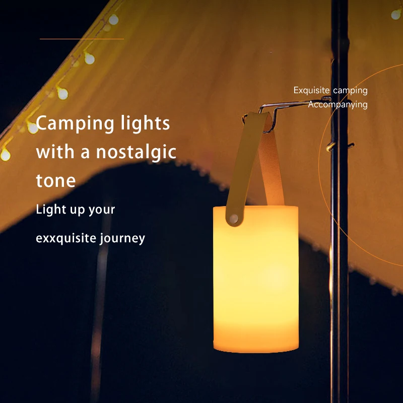 

Vintage Camping Light Portable Camping Light LED Outdoor Camping Light Long Endurance Flame Effect Breathing Light