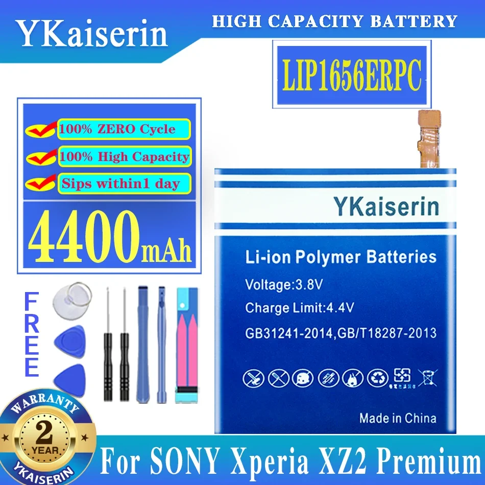 YKaiserin Cycle Battery For SONY Xperia XZ2 Premium LIP1656ERPC  Phone Battery 4400mAh