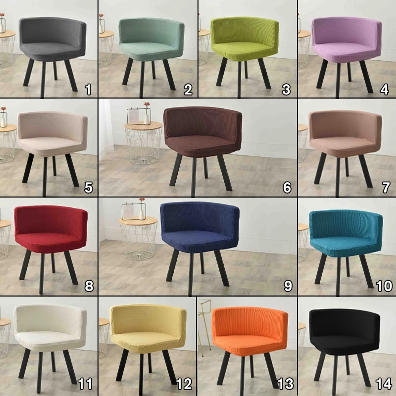 Stretch Dining Chair Slipcovers Triangle Dining Chairs Covers Jacquard Chair Seat Cover Protector for Office Home Kitchen