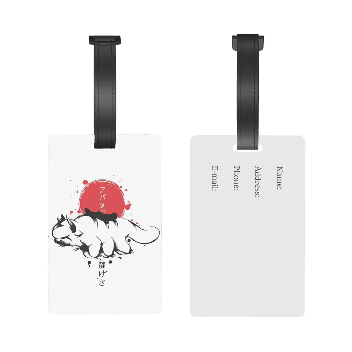 Appa Sunset Avatar The Last Airbender Gift For Fan Luggage Tags Suitcase Baggage Boarding Tag Label Holder ID Name Address