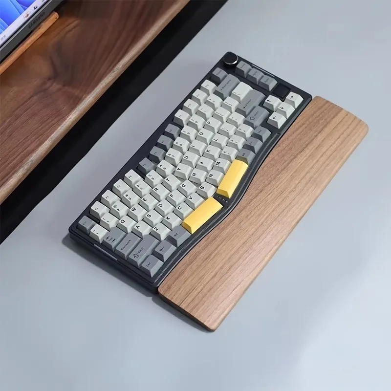 

Walnut Palm Hand Rest Customized AFA R2 AM65Less Wirst Rest Ergonomic E-sports Game Mechanical Keyboard Accessories Gift DIY