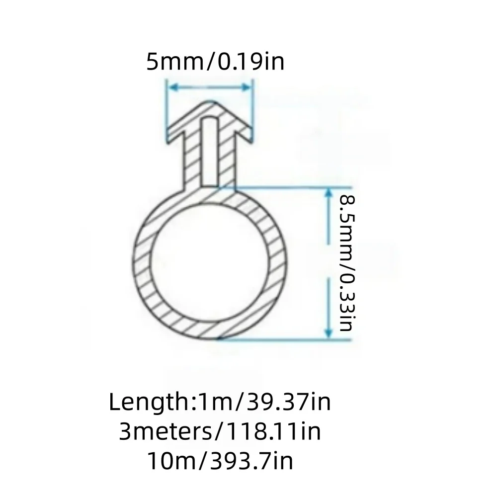 O-shaped Plastic Steel Window Sealing Strip - Door and Window Gap Insulation, Windproof, Soundproof， Easy To Install