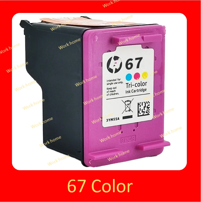 Original Genuine HP 67 Black Colour Ink Cartridge For 6052 6055 6058 6075 6452 6455 6458 1255