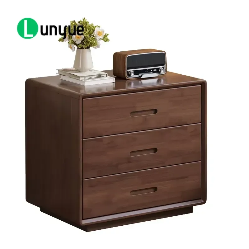 Thickened Solid Wood 6 Drawer Cabinet Simple Large Capacity Storage Chest for Living Room Bedroom Home Organization Furniture