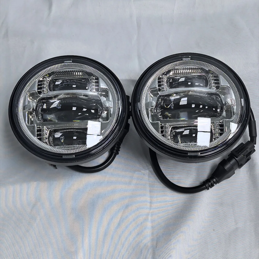 

For Honda Gold Wing GL1800 Goldwing 1800 2001-2011 4.5 Inch LED Fog Driving Light W/ DRL Bracket Passing Auxiliary Lamp E9