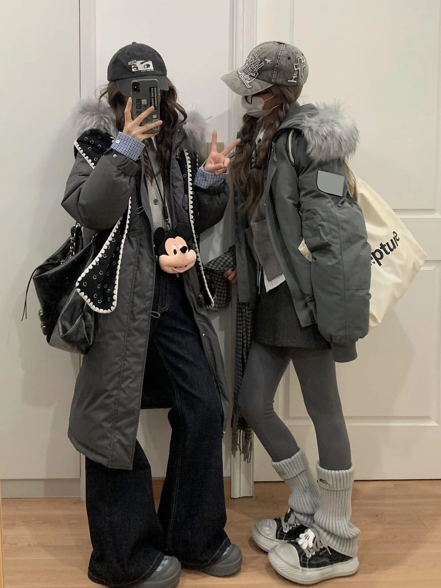 

Парка женская зимняя с натуральным мехом, контрастная, для активного отдыха, вязаная, с длинными рукавами, теплая, плюшевая, в стиле Athleisure, для офиса и повседневной носки