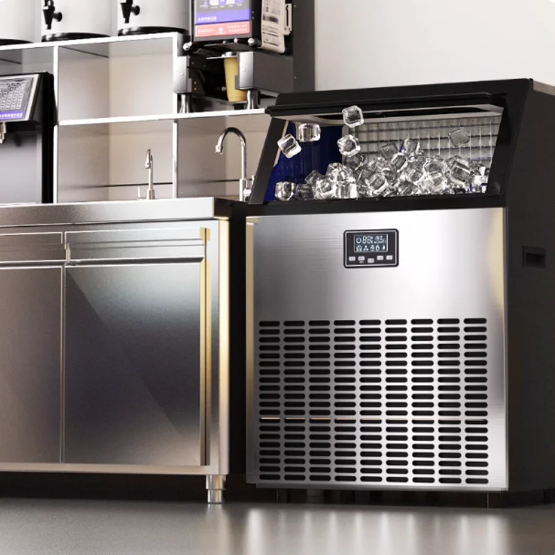 صانعة الثلج المدمجة المحمولة ذاتية التنظيف تحضير 40 مكعبًا في 8 دقائق مع مغرفة ثلج/سلة ثلج #1