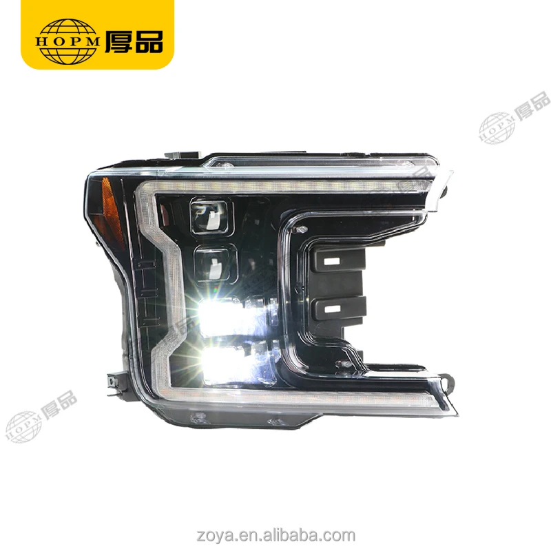 Headlight Assembly Tuning Light Modified Light Full LED 4 Lens Version U.S.Regulations Bulb Chinese HID For Ra-ptor F150 18-