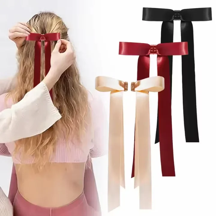 

Unique niche versatile fashion creative new Metal bow magnetic hair clip Smart butterfly magnetic hairpin