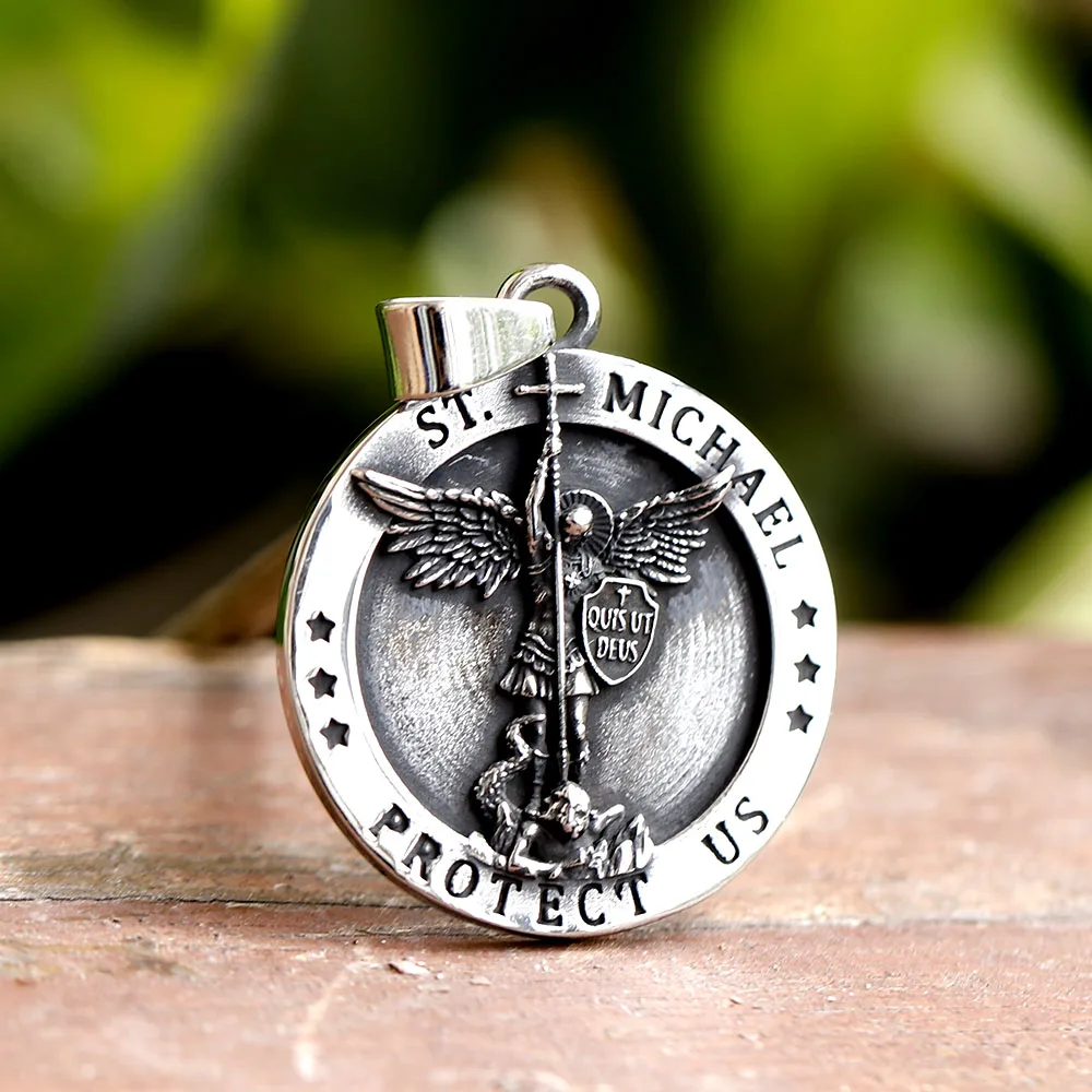 2024 NEW 316L Stainless Steel Men's Necklace mermaid anchor Pendant Necklace Vintage Accessories Fashion Party Gift view 3