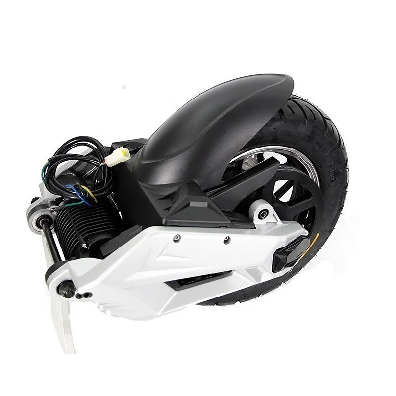 

QSMOTOR 10 Inch 1000 Watt Mid Drive Motor Rear Fork Assembly Kit, Scooter Speed 55kph