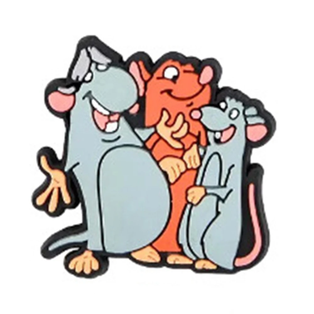 1pcs Ratatouille cartoon serie Schoen Charmes Designer voor Schoen Accessoires Dreaties voor Klassieke Klomp Kids X-mas Gift Hot koop