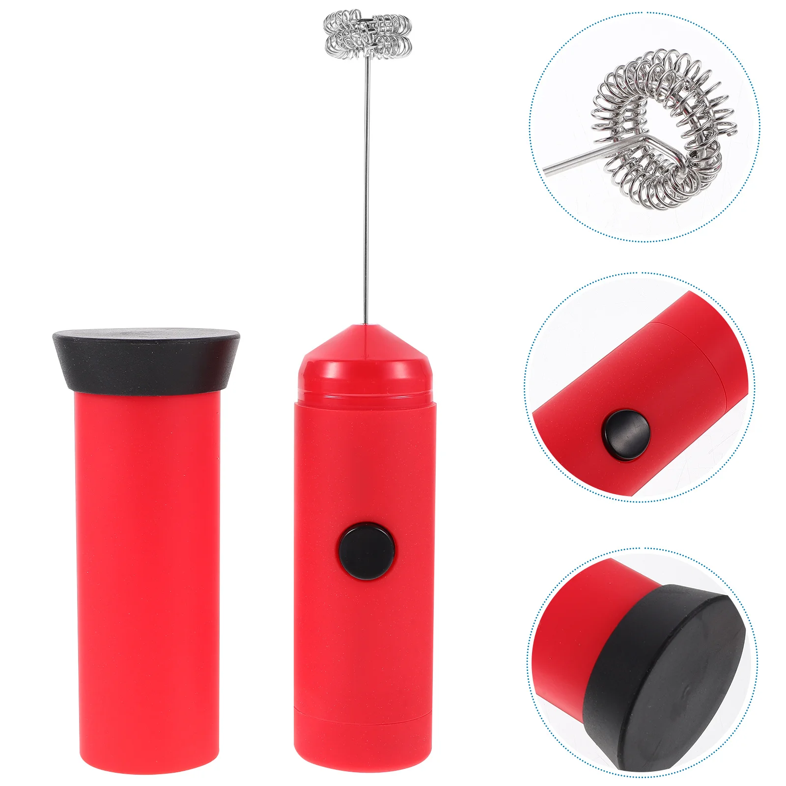 

Electric Milk Frother Handheld Operated Automatic Coffee Mixer Lightweight Portable Cream Whisk Foam Maker