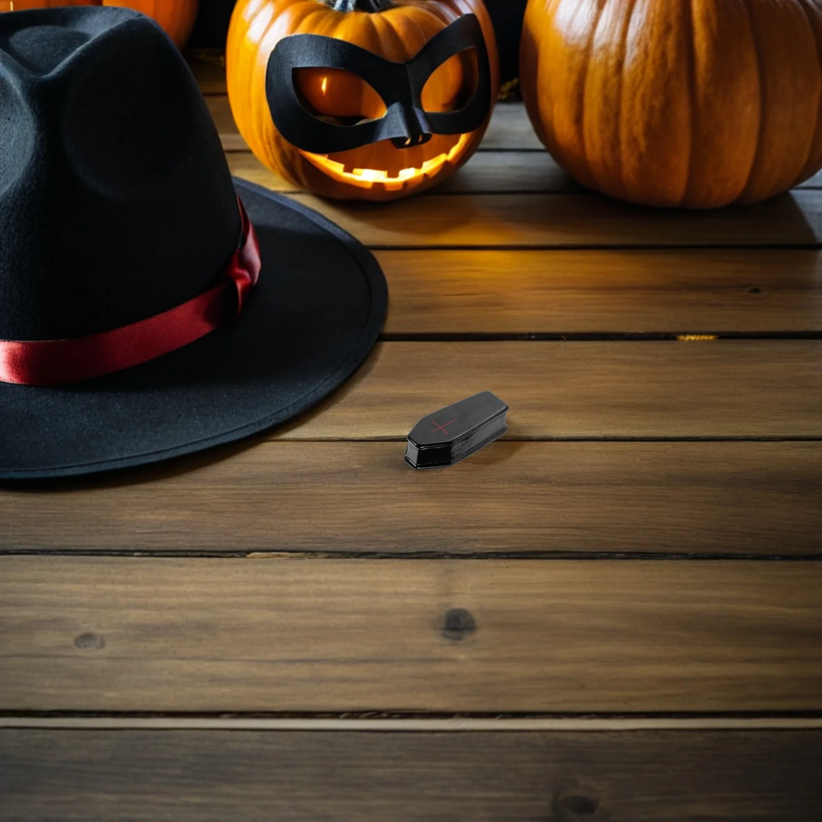 50 Uds Mini ataúd resina Halloween Micro decoraciones de paisaje para accesorios de fiesta de Casa Encantada y decoración festiva del hogar