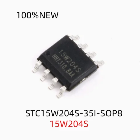 (10Pcs) 100% New Stc15W204S-35I-Sop8 Stc15W204S 15W204S Sop-8 Microcontroller Chip Ic