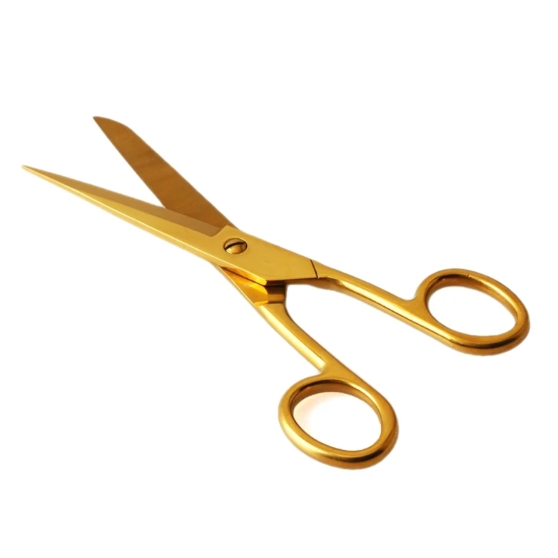 Office Home Decor Golden Scissors Pen Holder Cutter Tailor Fabric Paper Cutting Tools Craft Shears Gold Scissors