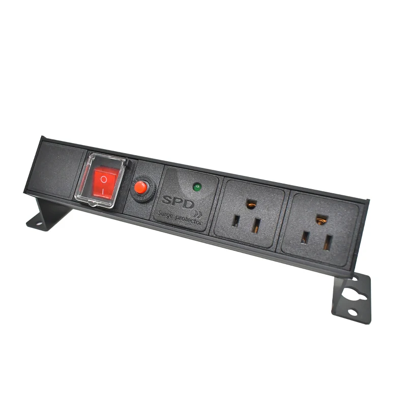 C14 port PDU Power Strip Desktop US output socket 1-11Way Outlet Modular Power overload protection Surge protection