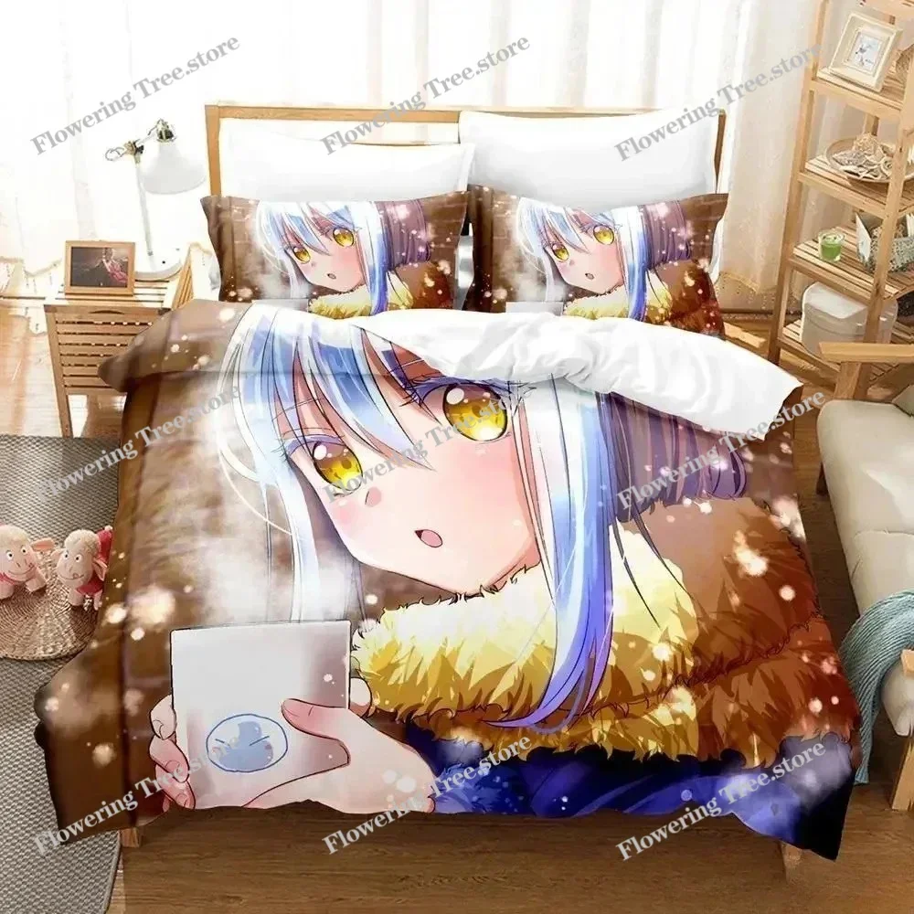 

That Time I Got Reincarnated as a Slime Bedding Set Single Twin Full Queen King Size Bed Set Adult Kid Bedroom Duvet cover Sets