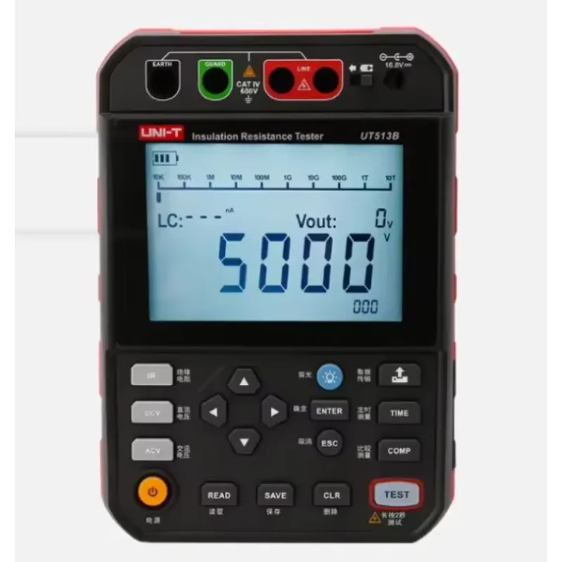 

UT513B 250V -- 5000V insulation resistance tester