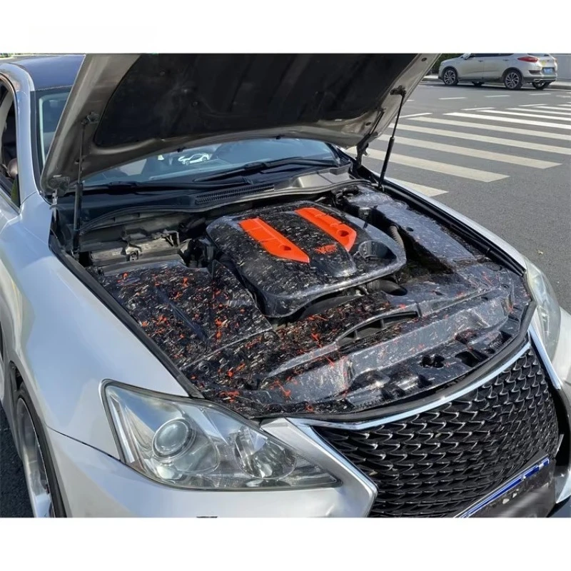 For  Is300 Is350 Carbon Fiber Engine Compartment Thermal Insulation Panel Body Kit for Automotive Engine Cover Panel