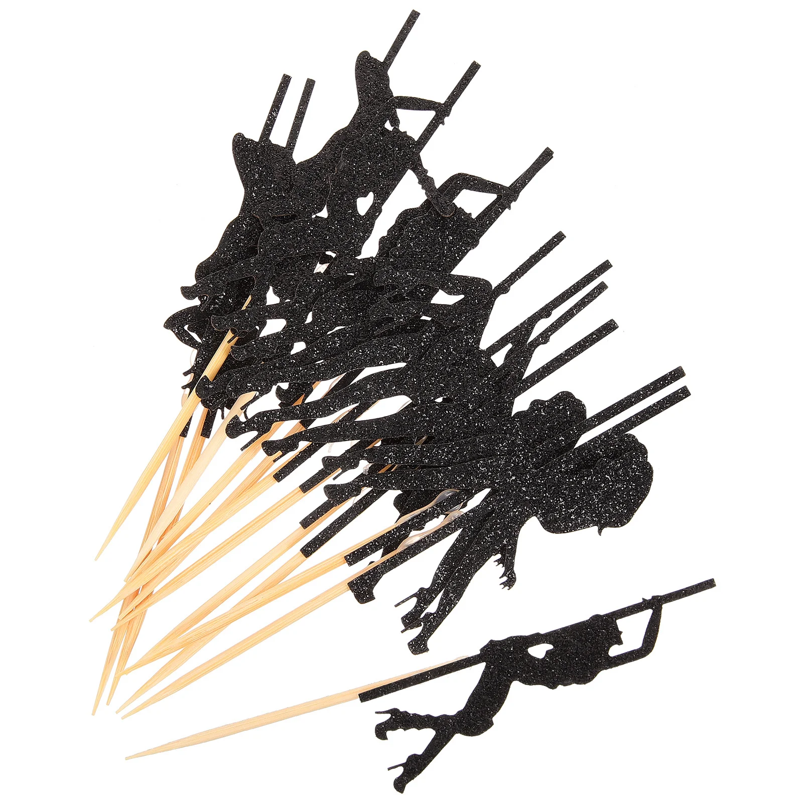 

24Pcs Cake Picks Unique Pole Birthday Cake Decorations for Party Cupcakes Desserts Decoration Props Accessories