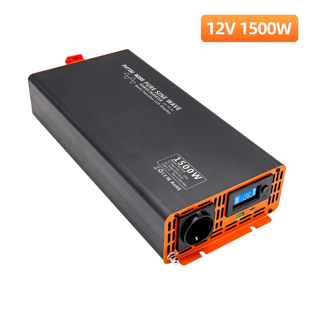 

3000W Pure Sine Wave Inverter with Full Power Input 12V/24V/48V Options - Efficient Power Conversion for Your Devices