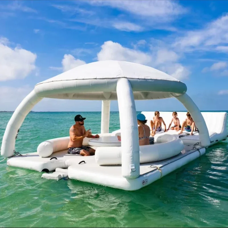 Banas Inflatable Boat Dock Inflatable Boat Platform Inflatable Floating Leisure Dock With Tent