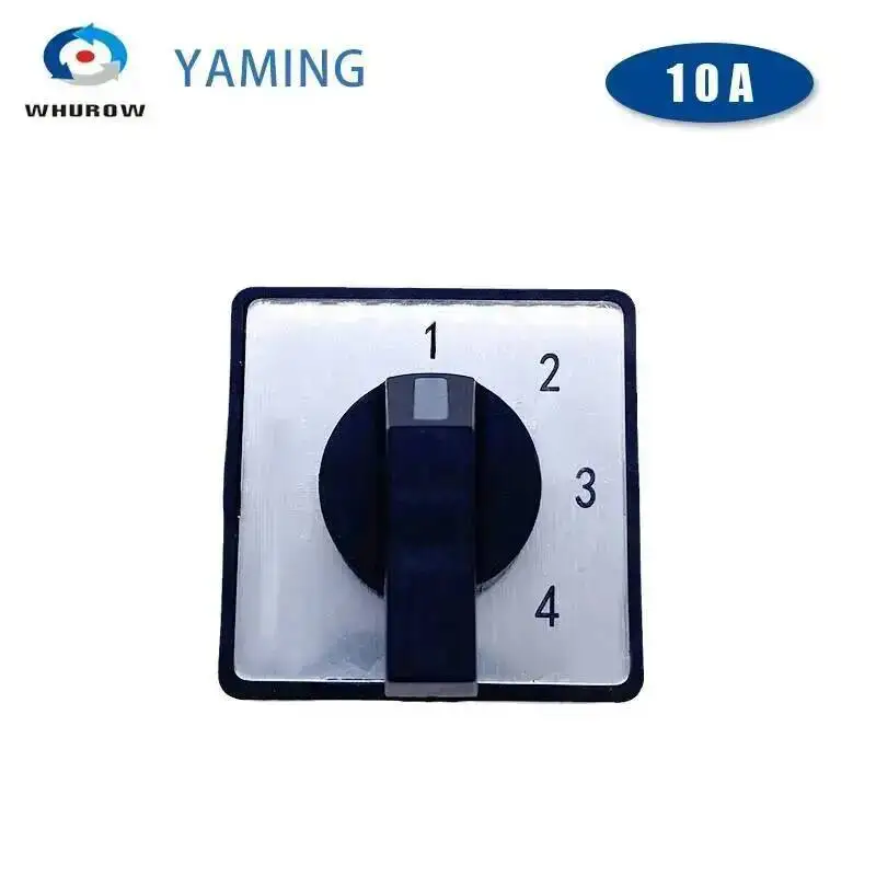 LW26-10/4 Rotary Cam Switch 4 Sections 1-4 Positions Universal Changeover Selector 10A Multi-channel Power Control