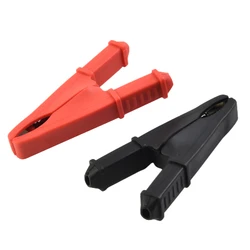 2pcs 50A 75mm Insulated Crocodile Clip Battery Clip Car Clips Connector 1000V Battery Universal Testing Lead Clips