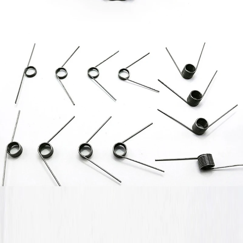 10 個 0.4mm スプリングスチールマイクロねじりスプリング-60 ° 90 ° 120 ° 180 °   時計修理、電子機器、ミニチュア模型製作のためのヘアピンコイル