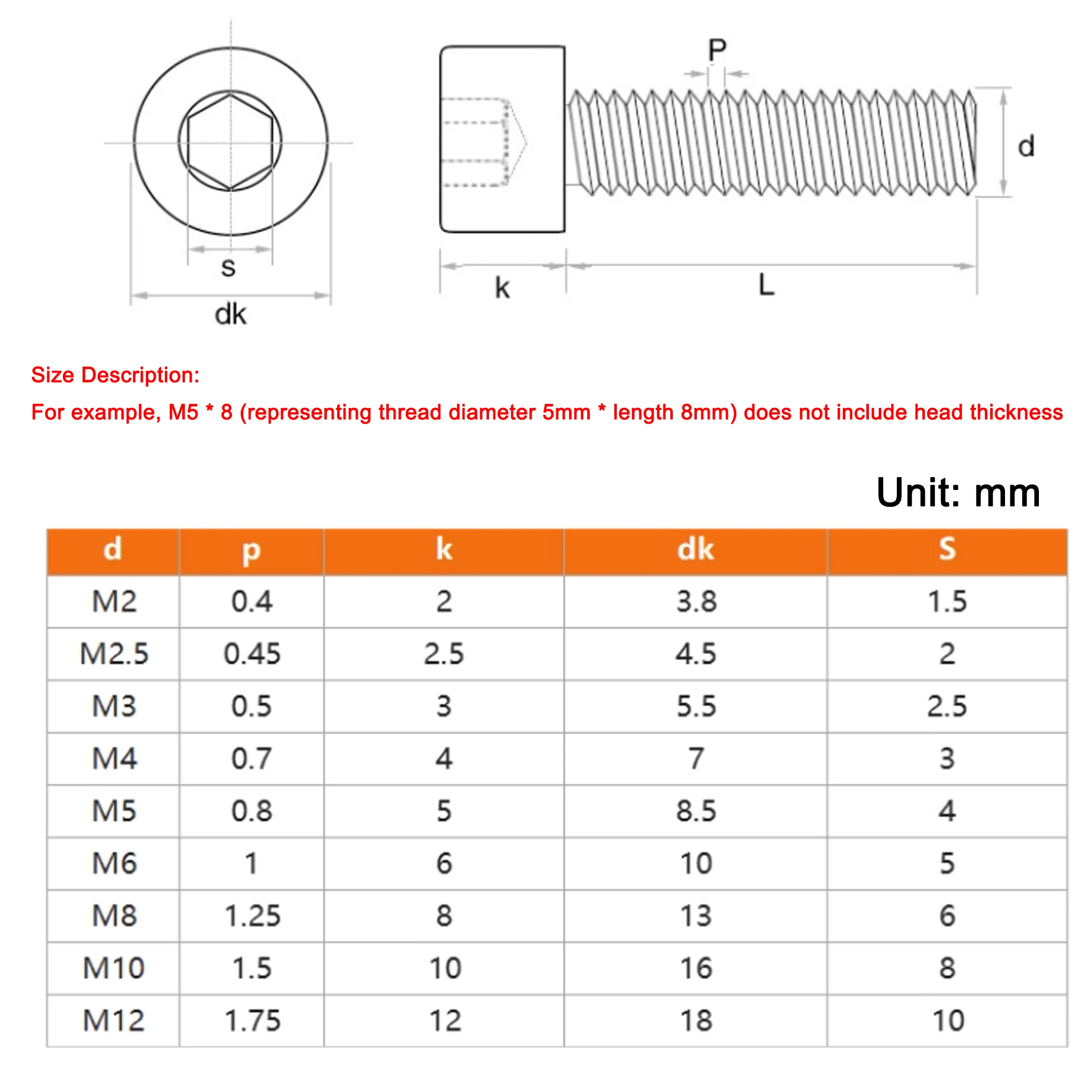 DIN912 M2.5 M3 M4 M5 M6 M8 M10 M12 Hex Socket Cap Cup Head Screw Allen Bolts Brass Length 4-60mm